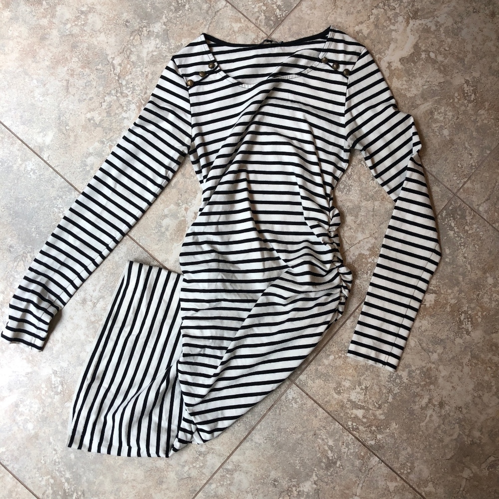 Isabella Oliver Striped Maternity Dress